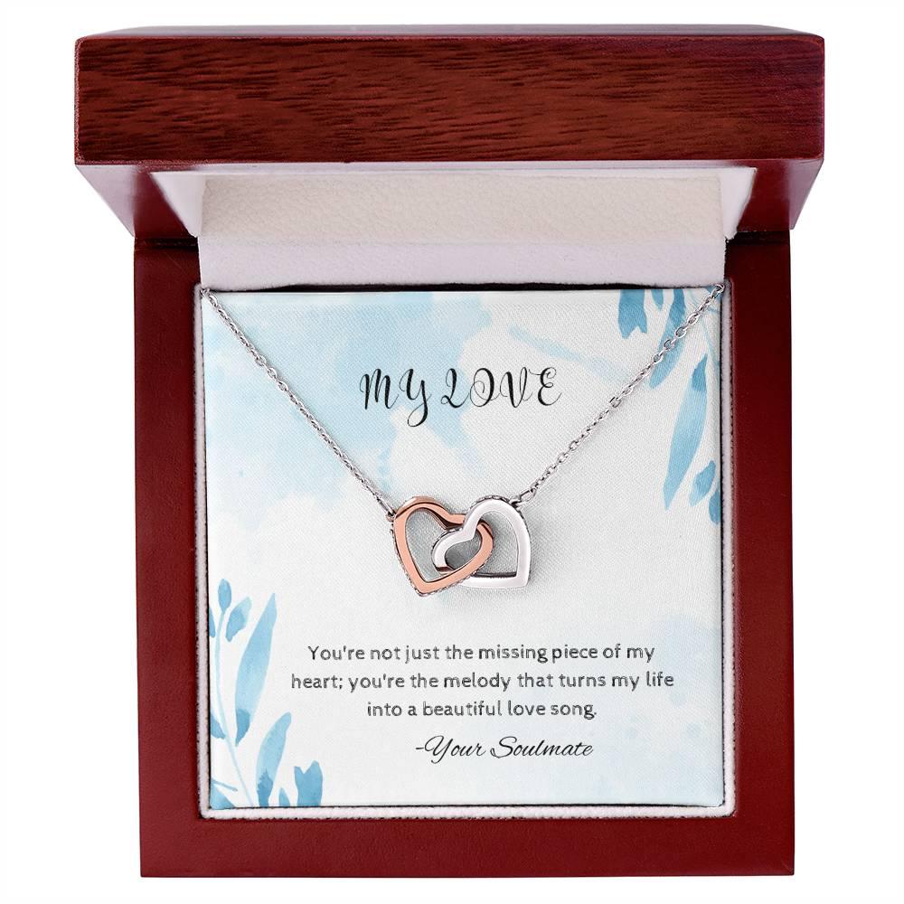 Interlocking Hearts Necklace I Gift For Your Soulmate - Camili Bel Creations Gift Shop