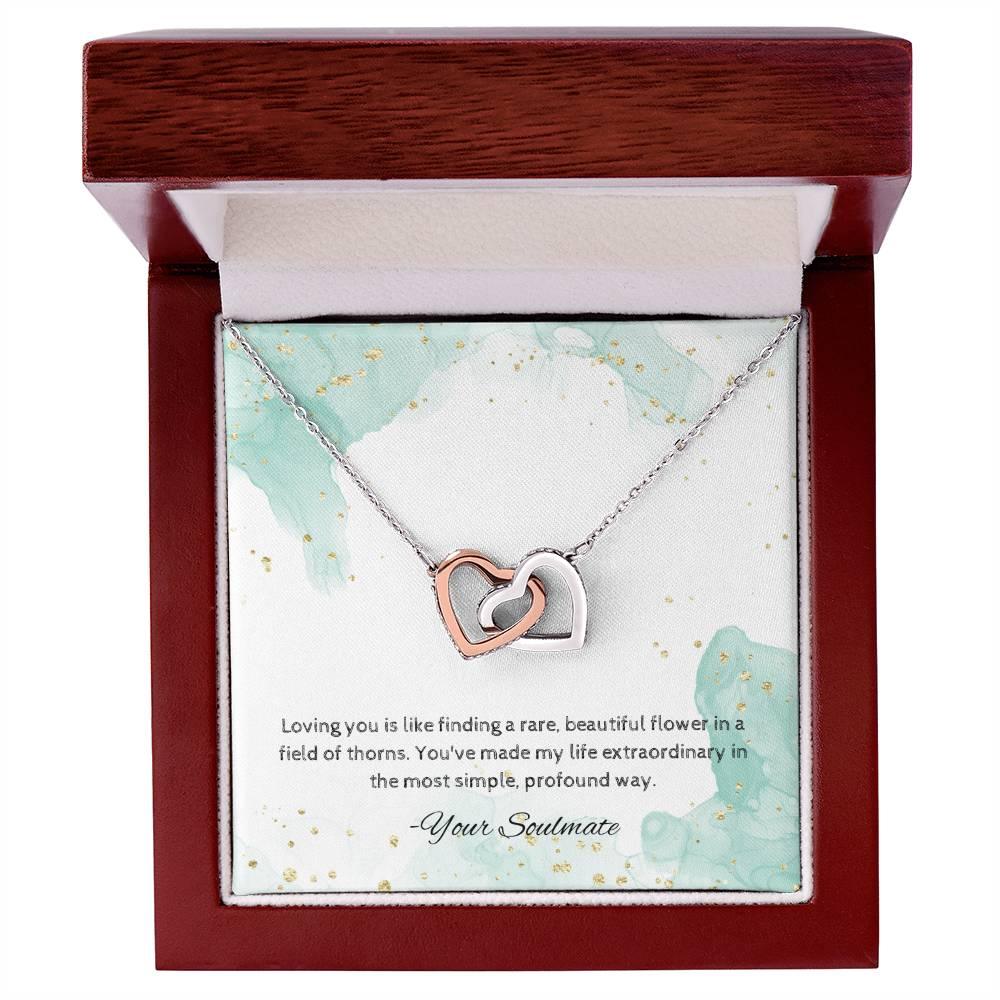 Interlocking Hearts Necklace I Gift For Your Soulmate - Camili Bel Creations Gift Shop