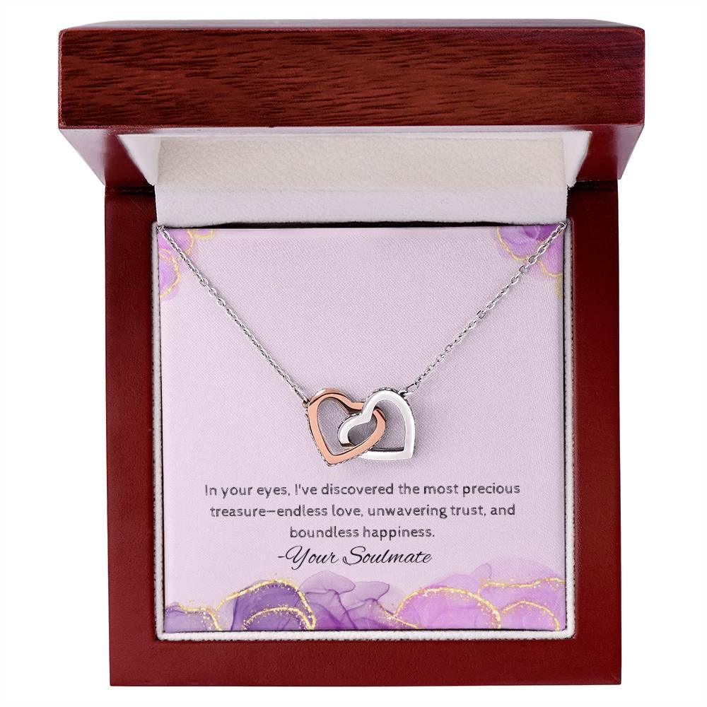 Interlocking Hearts Necklace I Gift For Your Soulmate - Camili Bel Creations Gift Shop