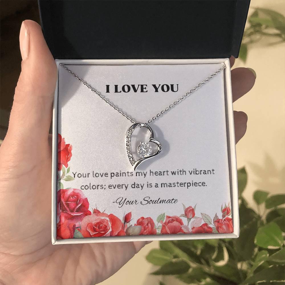 Forever Love Necklace Pendant Gift For Soulmate - Camili Bel Creations Gift Shop