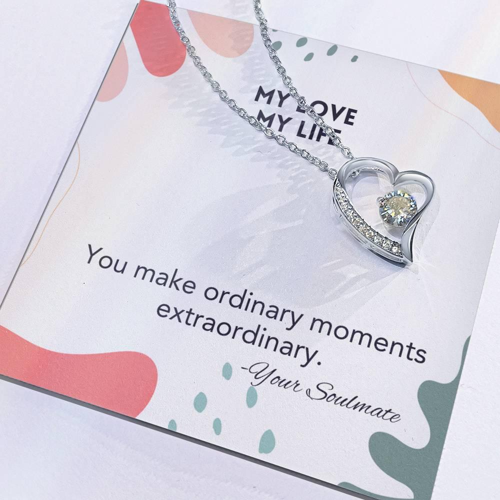 Forever Love Necklace Pendant Gift For Soulmate - Camili Bel Creations Gift Shop