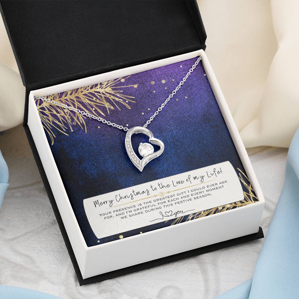 Forever Love Necklace I 14K White Gold Necklace I The perfect Christmas Gift For Her - Camili Bel Creations Gift Shop