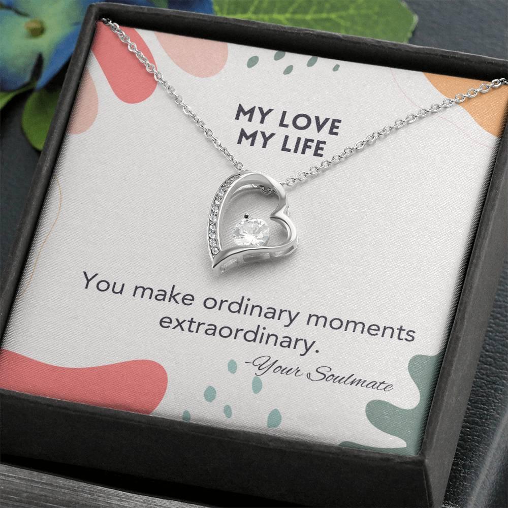 Forever Love Necklace Pendant Gift For Soulmate - Camili Bel Creations Gift Shop