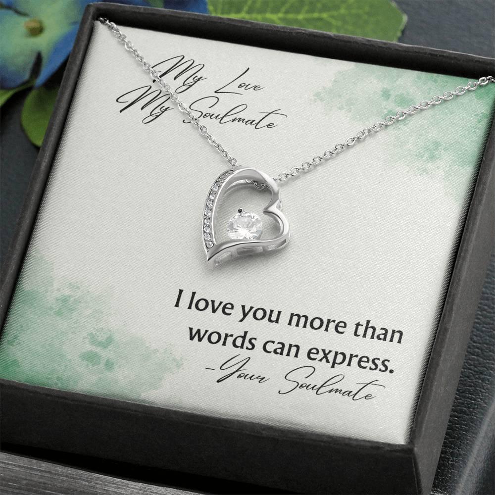Forever Love Necklace Pendant Gift For Soulmate - Camili Bel Creations Gift Shop