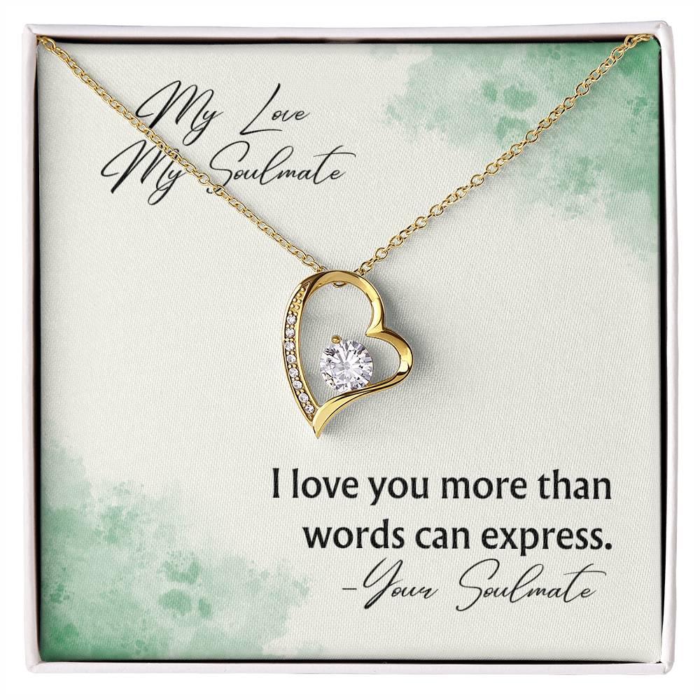 Forever Love Necklace Pendant Gift For Soulmate - Camili Bel Creations Gift Shop