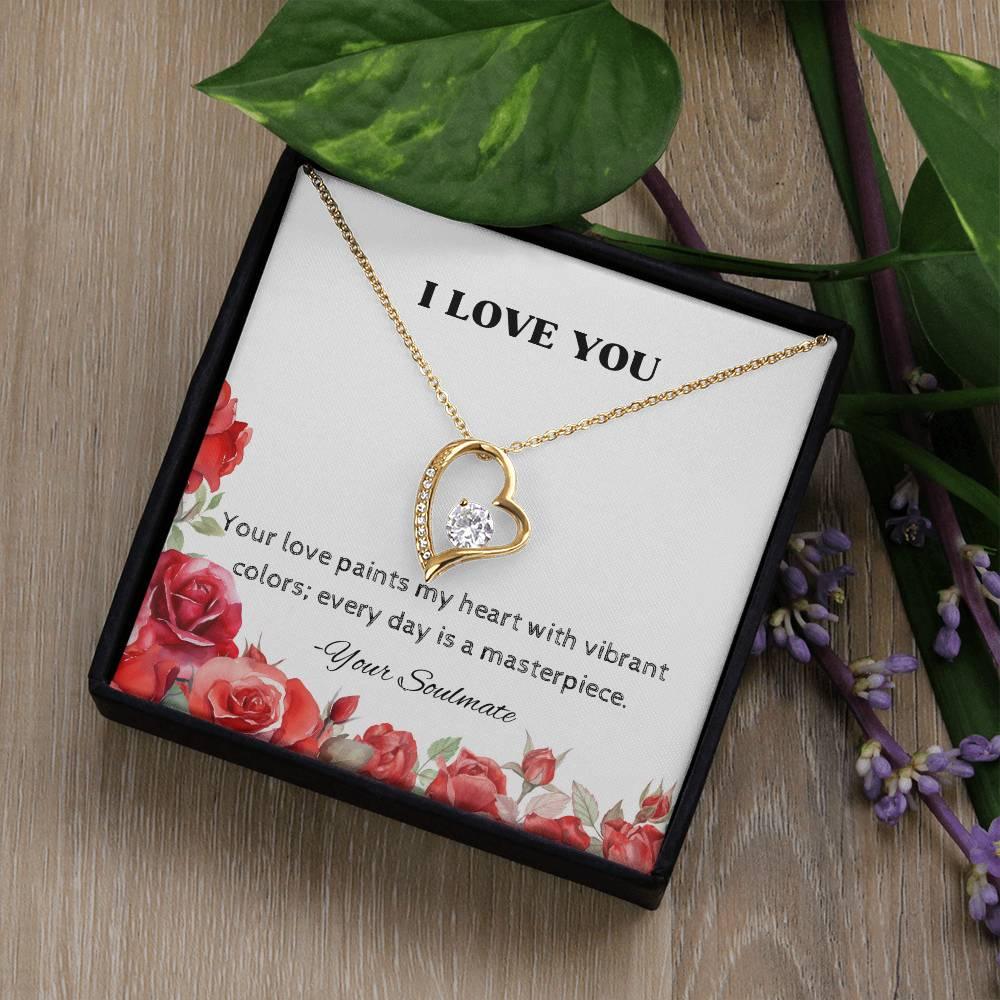 Forever Love Necklace Pendant Gift For Soulmate - Camili Bel Creations Gift Shop