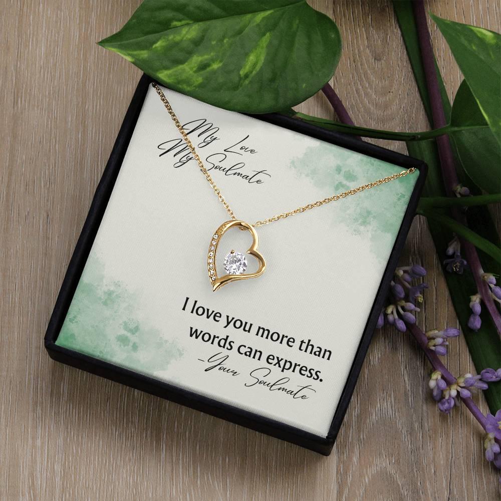 Forever Love Necklace Pendant Gift For Soulmate - Camili Bel Creations Gift Shop