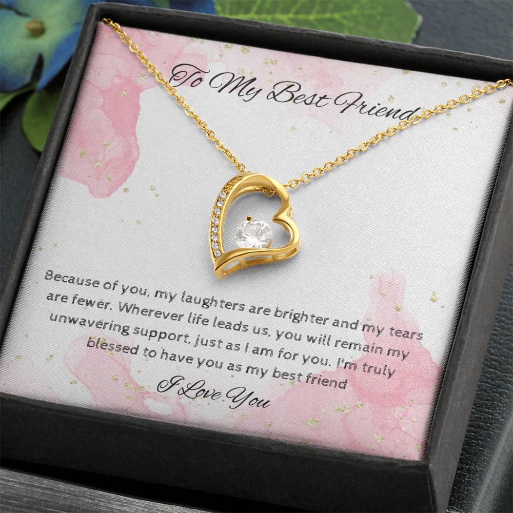 To My Best Friend - Dazzling Forever Love Necklace - Camili Bel Creations Gift Shop