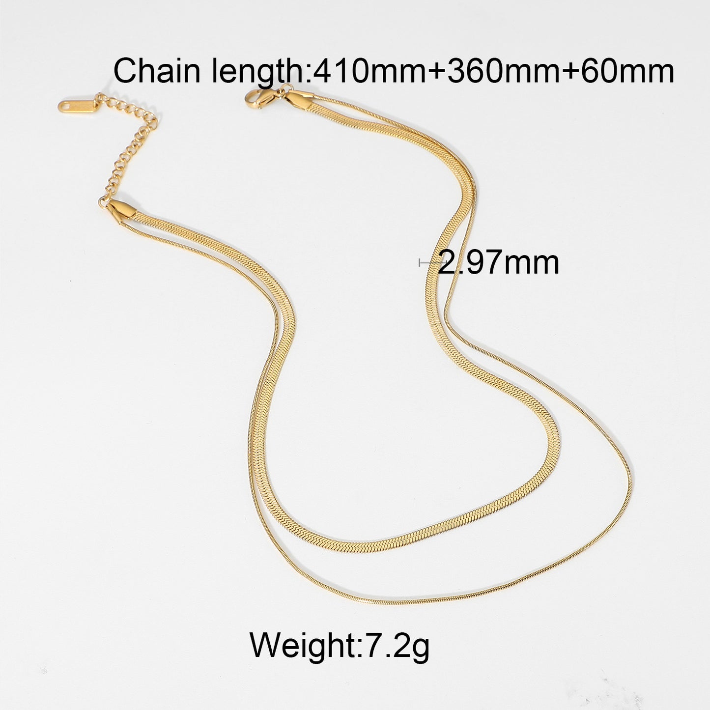 18K Gold Vintage Simple Cuban Chain Design Versatile Necklace - Camili Bel Creations Gift Shop