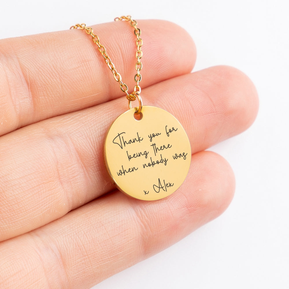 To The Best Mother - Custom Message Necklace - Camili Bel Creations Gift Shop