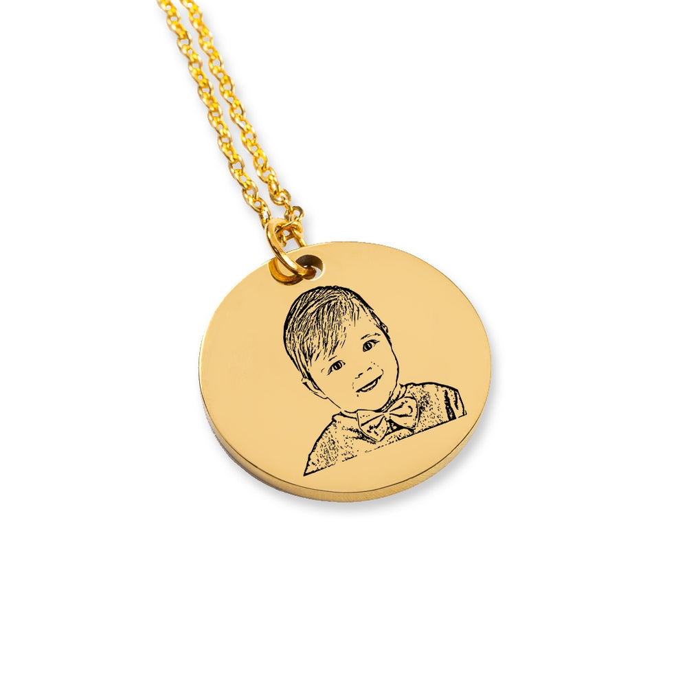 Baby Portrait Necklace - Best Parents Gift - Camili Bel Creations Gift Shop